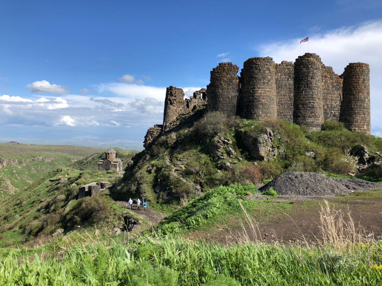 A view of the spectacular Amberd Fortress