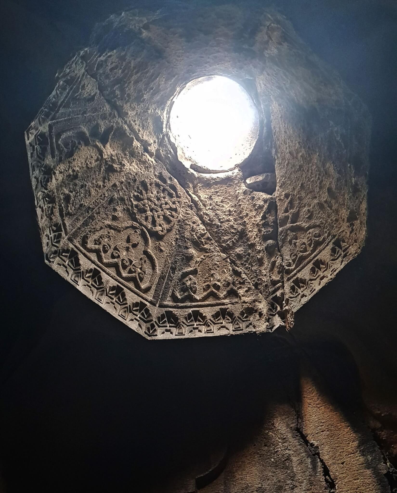 Circular Cupola to let the light in the cave church