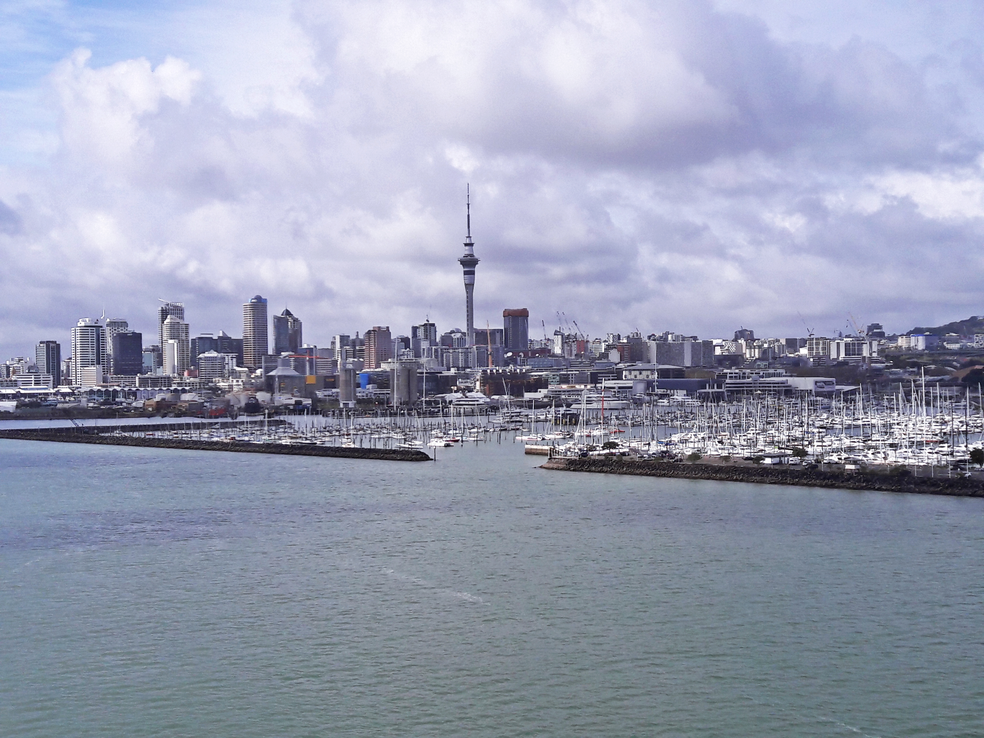 Stunning view of the Auckland city