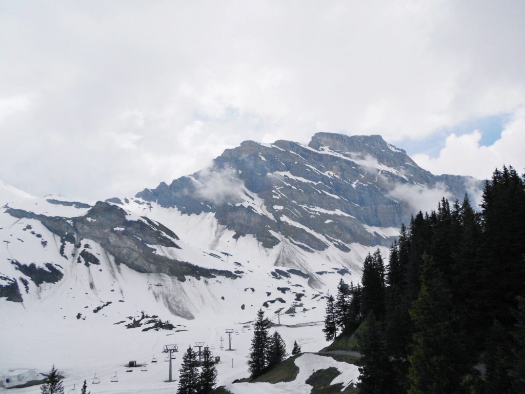 Snow-clad peaks of Switzerland
