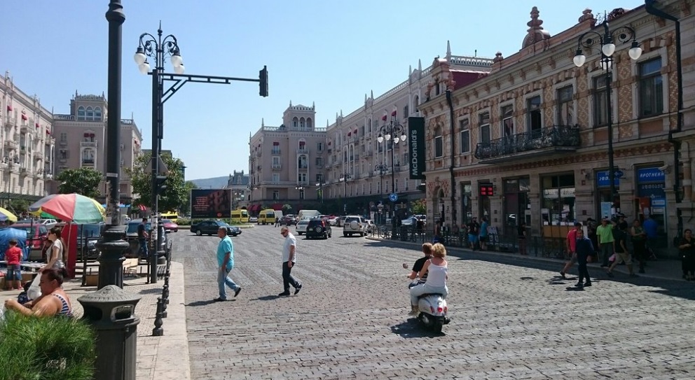 Agmashenebeli Avenue in Tbilisi 