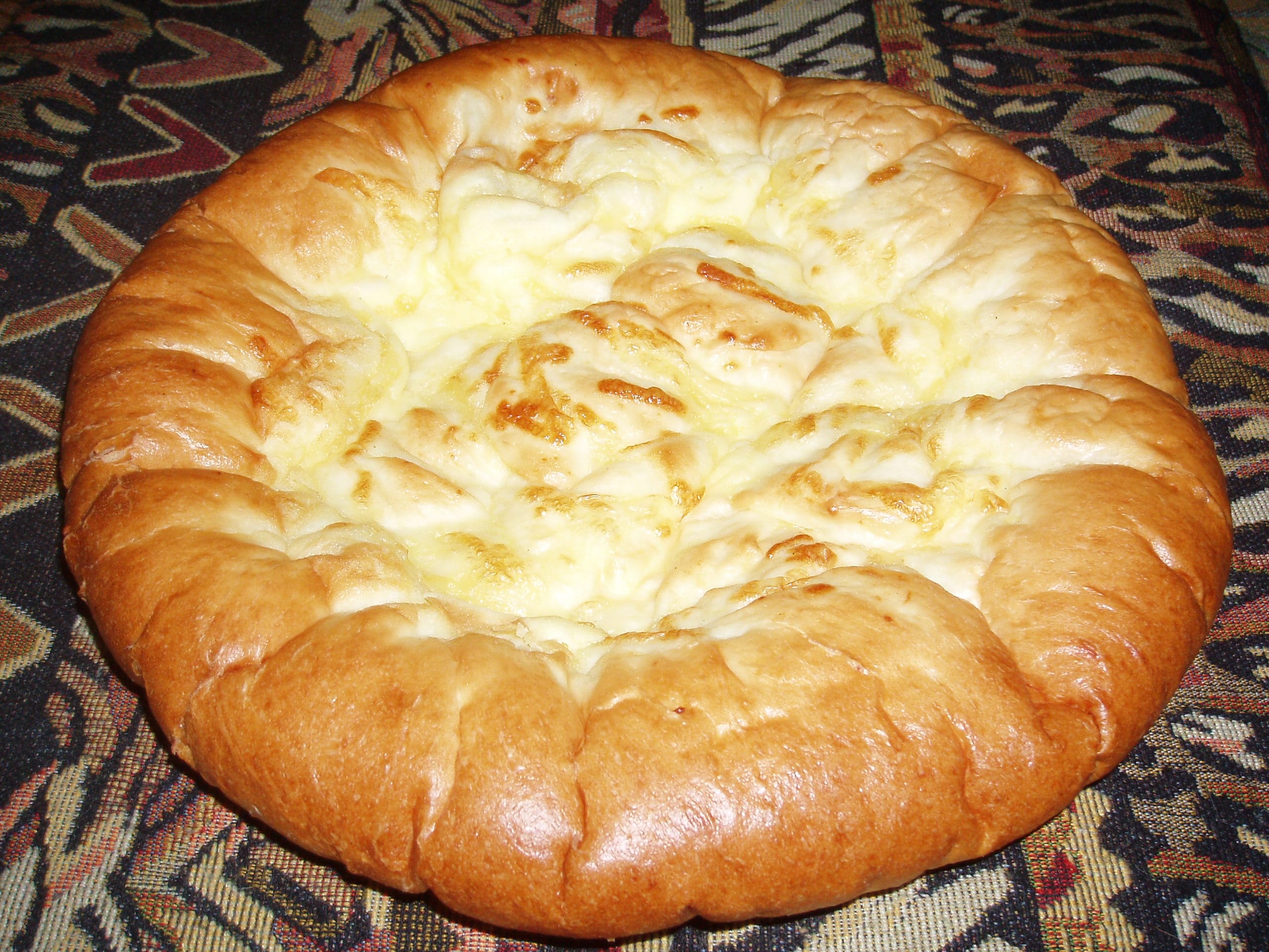 The national dish of Georgia - Khachapuri