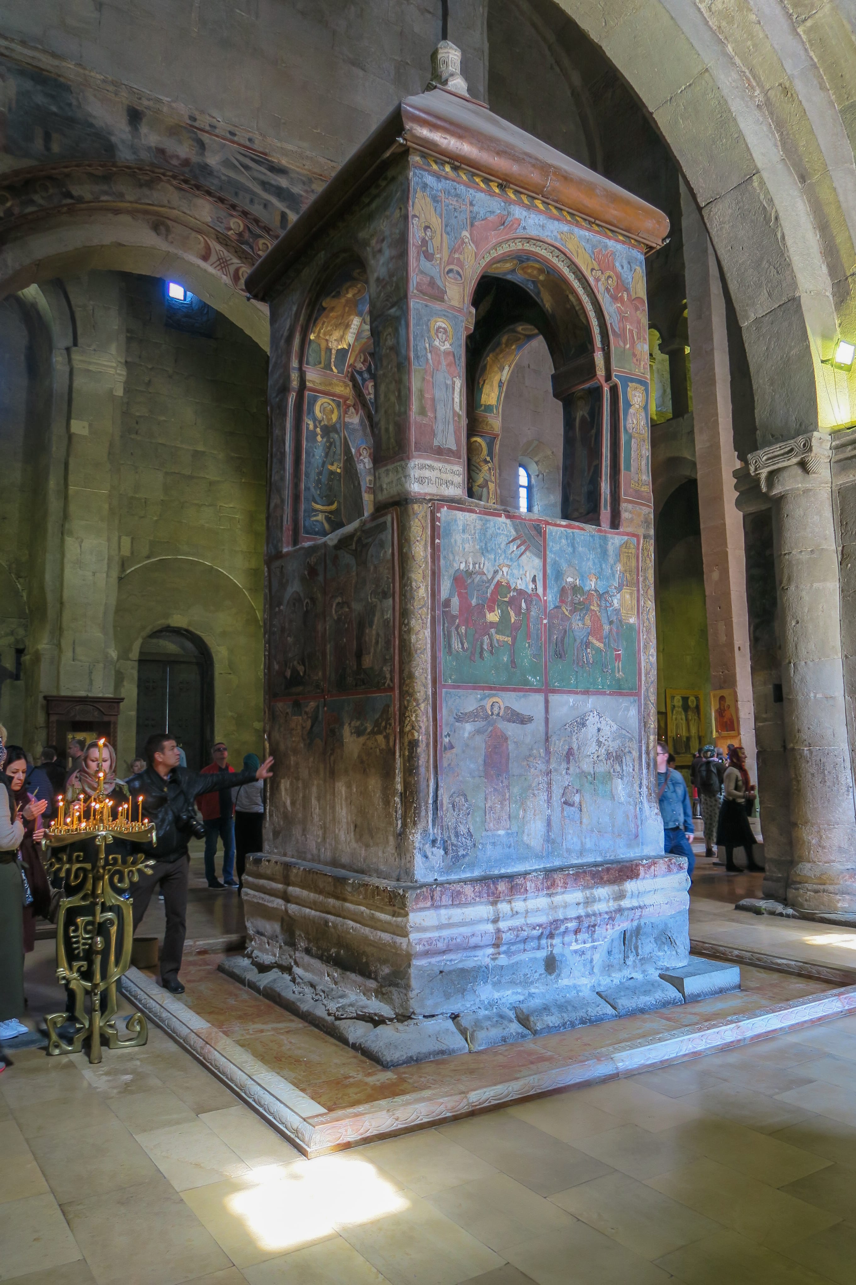 Monument under which the robe of Jesus is said to have been buried