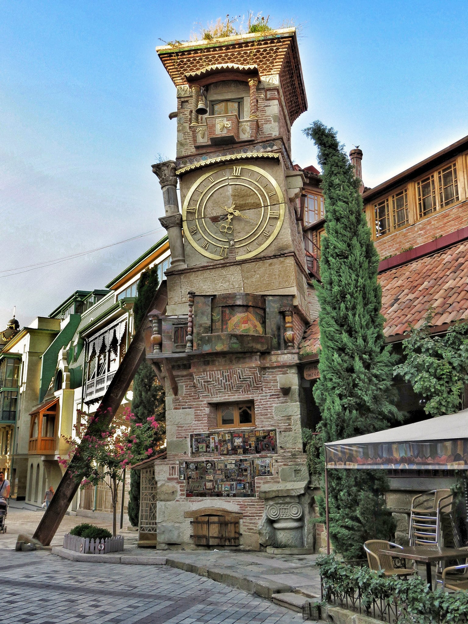 Rezo Gabriadze Clock Tower in old Tbilisi 