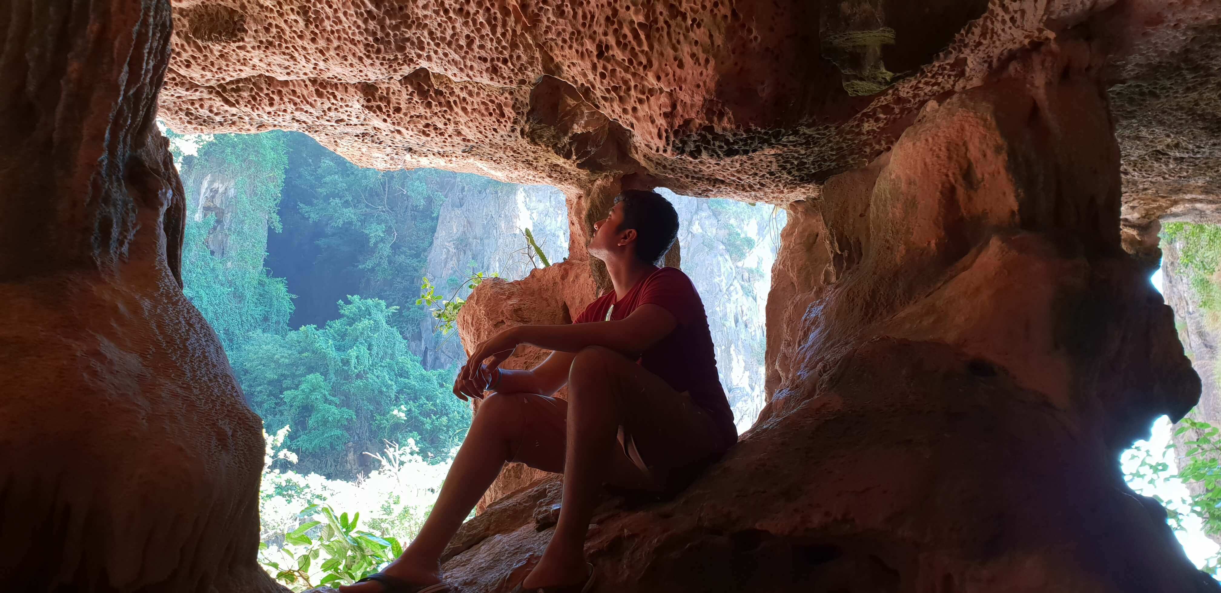Enjoy exploring the natural cave at James Bond island