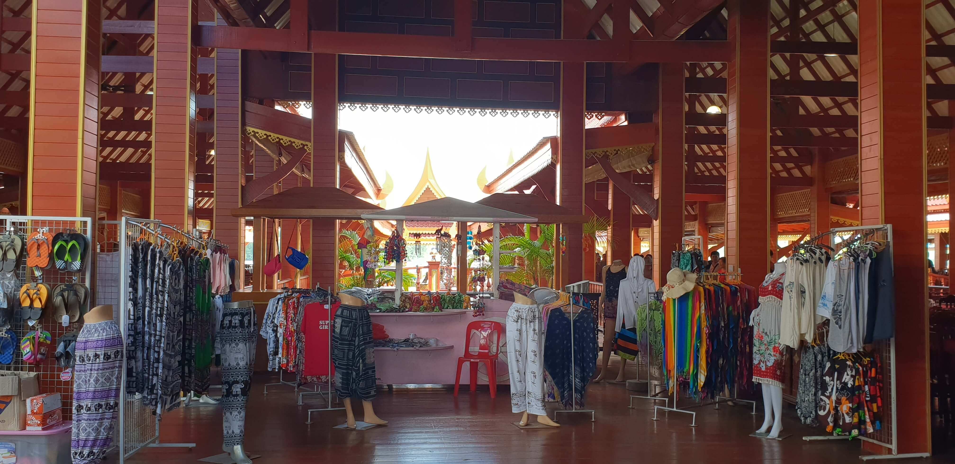 You can shop at the store inside the lunch complex at Panyee island