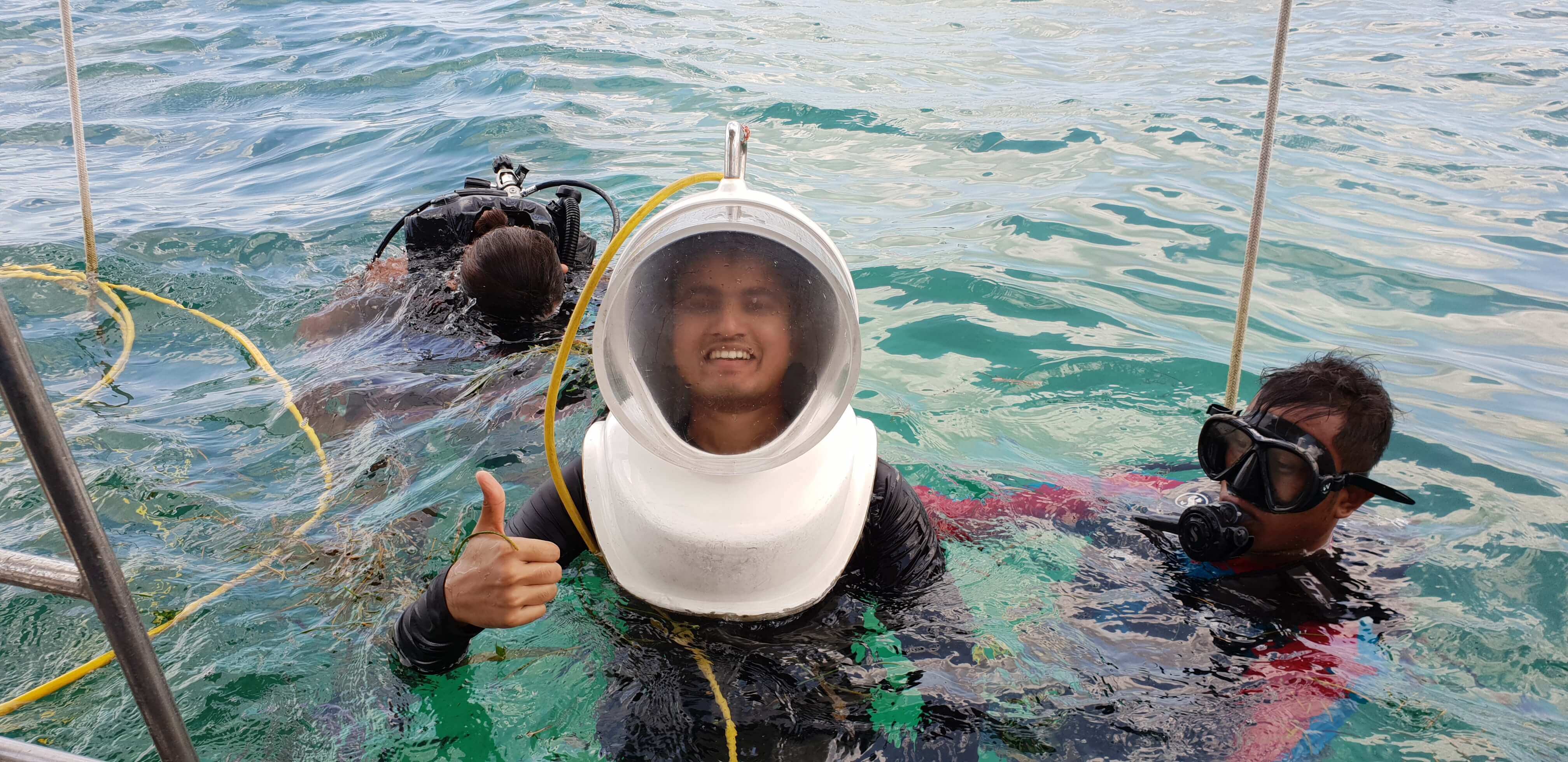 The Underwater Sea Walking Tour is one of the most thrilling things to do in Sanur