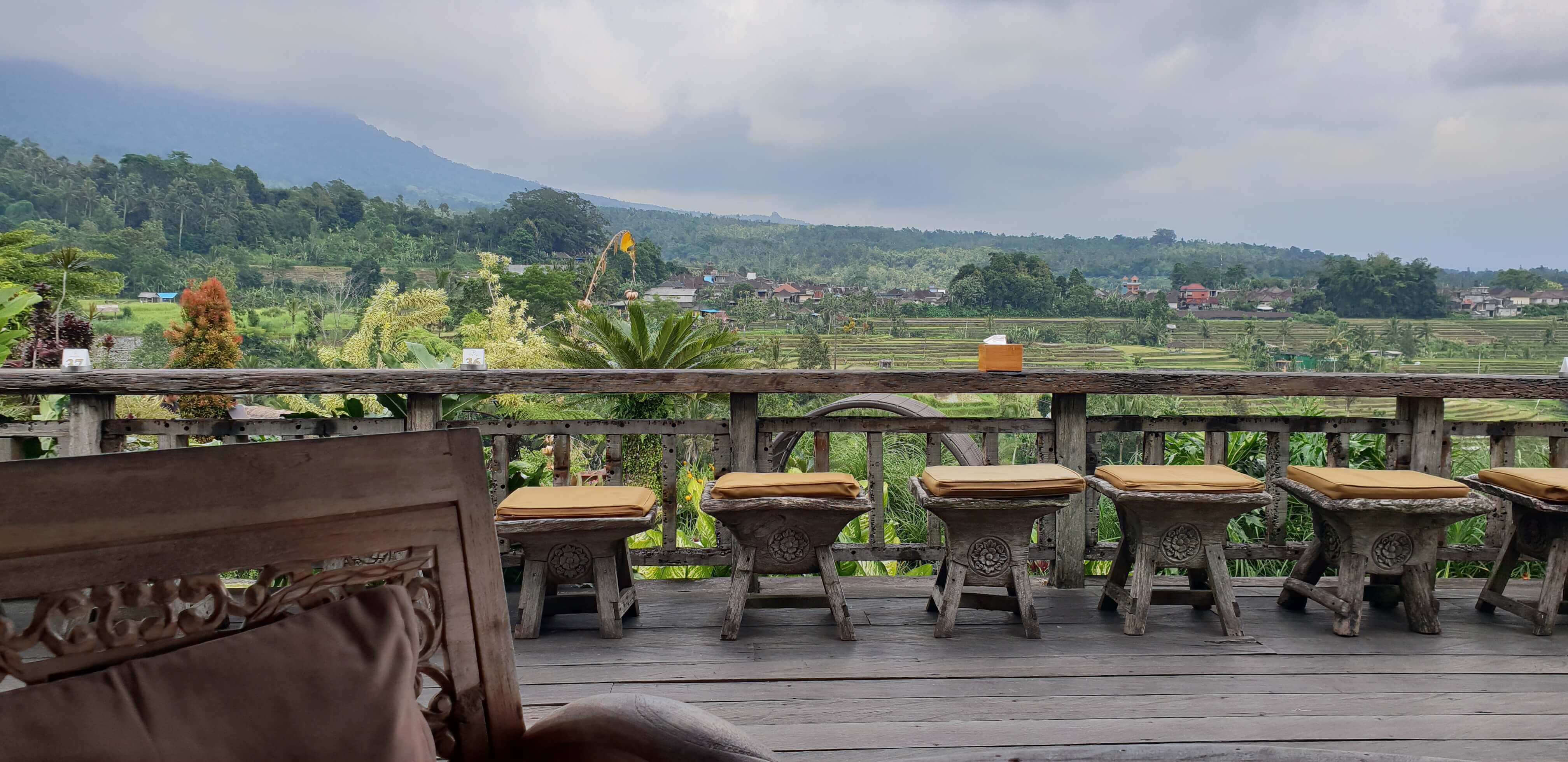 Gong Jatiluwih is the best place to enjoy a good meal with a scenic view. In my entire 10 day Bali stay, I had one of the best culinary experiences here.