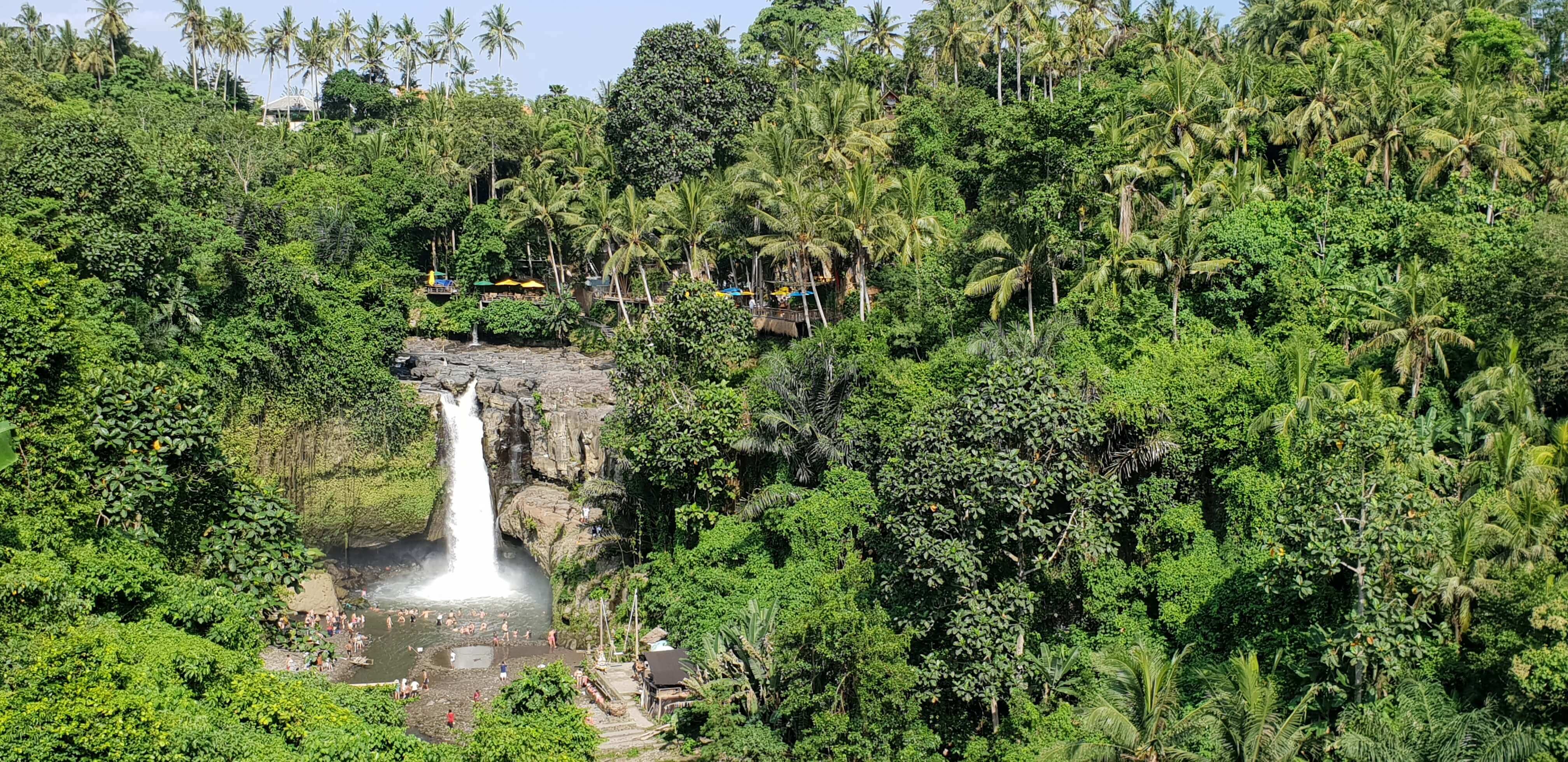 Tegenungan Waterfall is the most popular waterfall in the Ubud itinerary