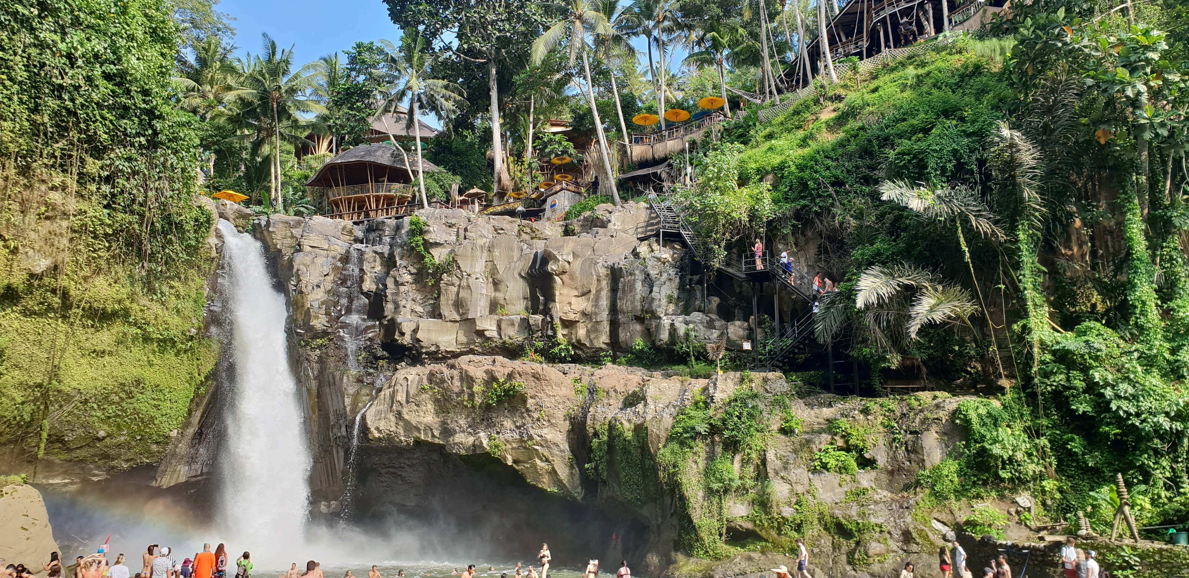 Tegenungan waterfall is a major attraction in Ubud, Bali