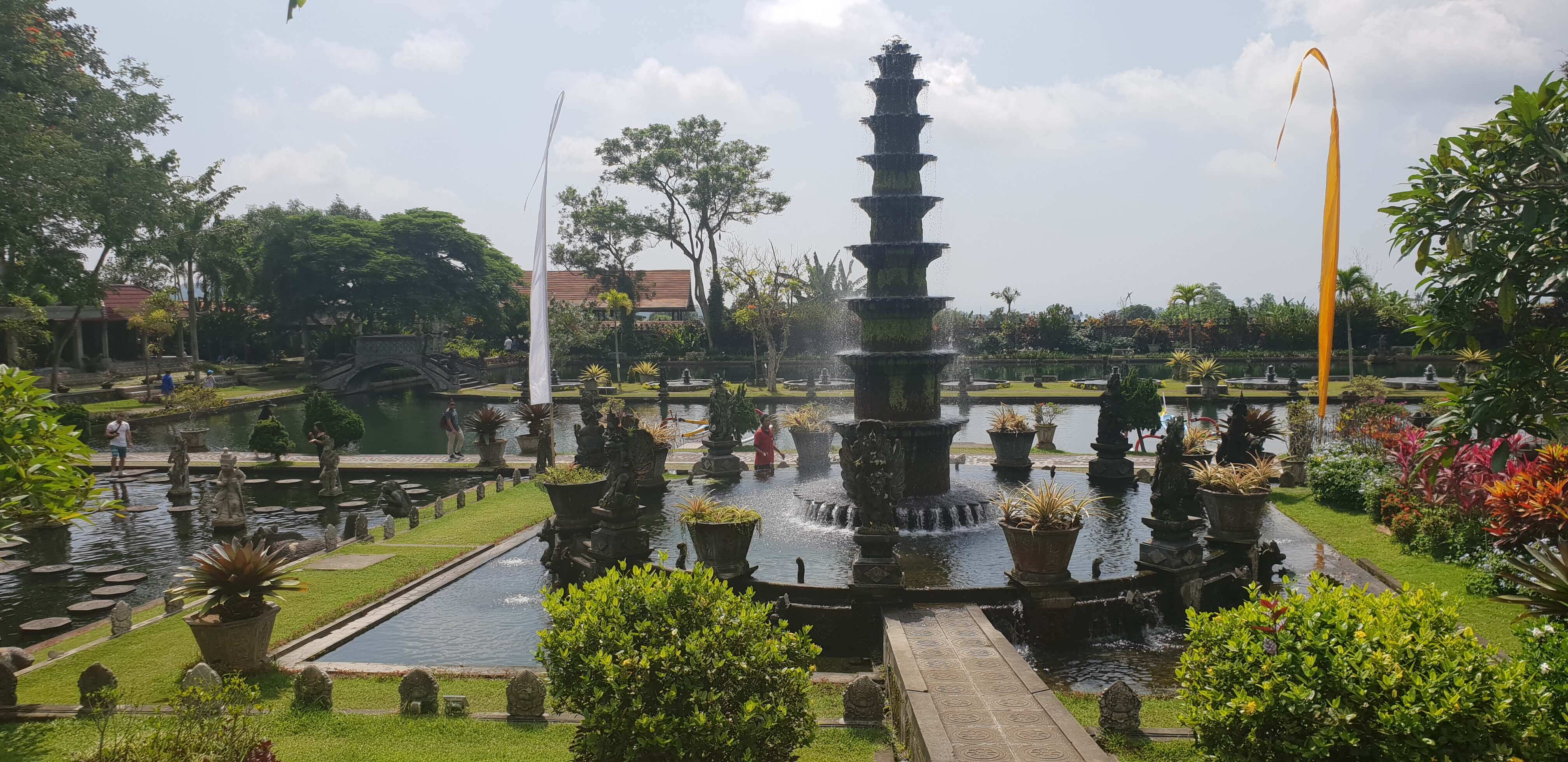The green gardens with the fountains and pools provide for a picturesque setting, making the water palace a must-visit in the Ubud itinerary