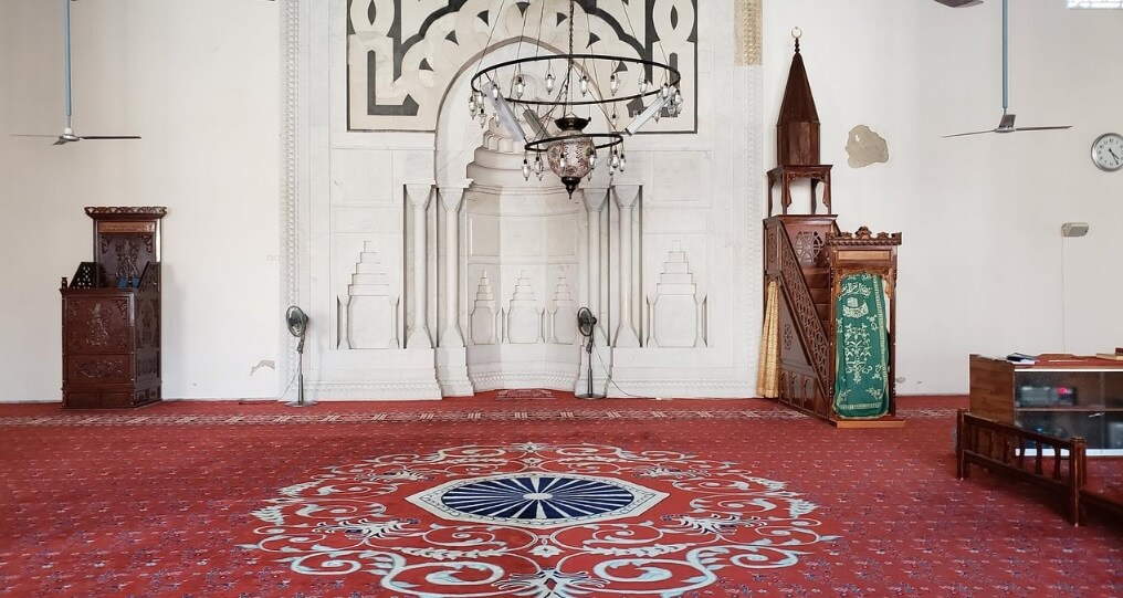 Interiors of the Isa Bey Mosque in Selcuk, Turkey