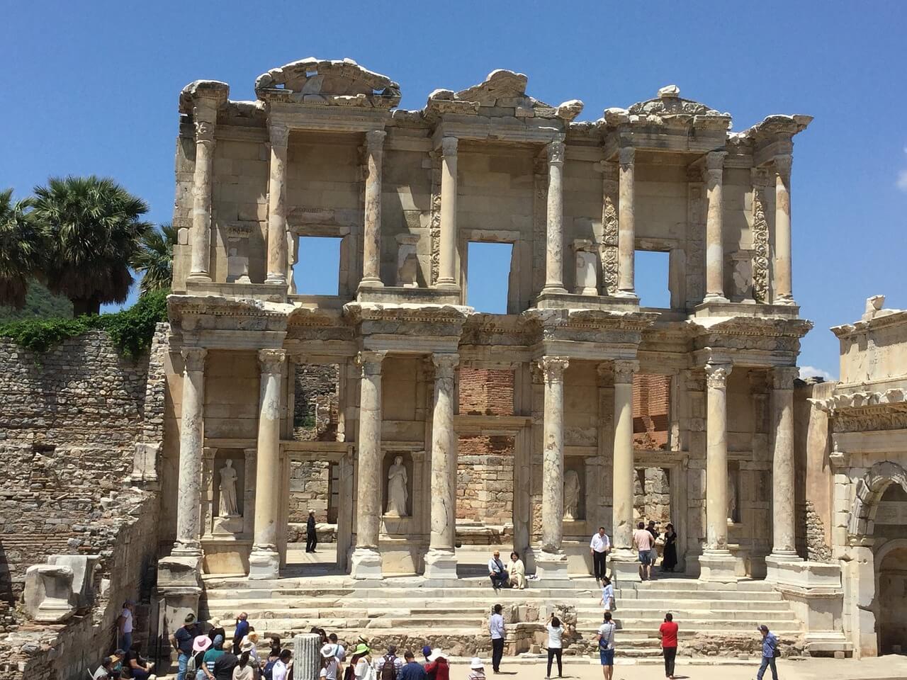 The spectacular Library of Celsus at Ephesus, Turkey