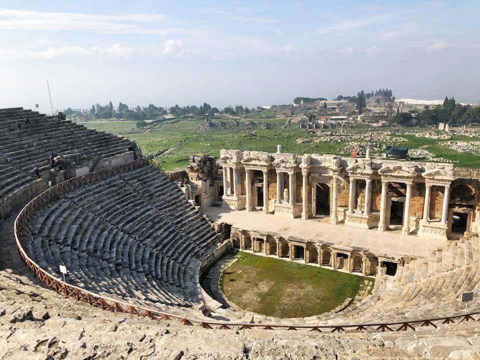 View of the grand Amphitheatre at Hierapolis