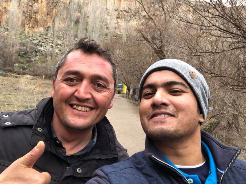 A selfie featuring me and my guide Ahmet from Andromeda Tours