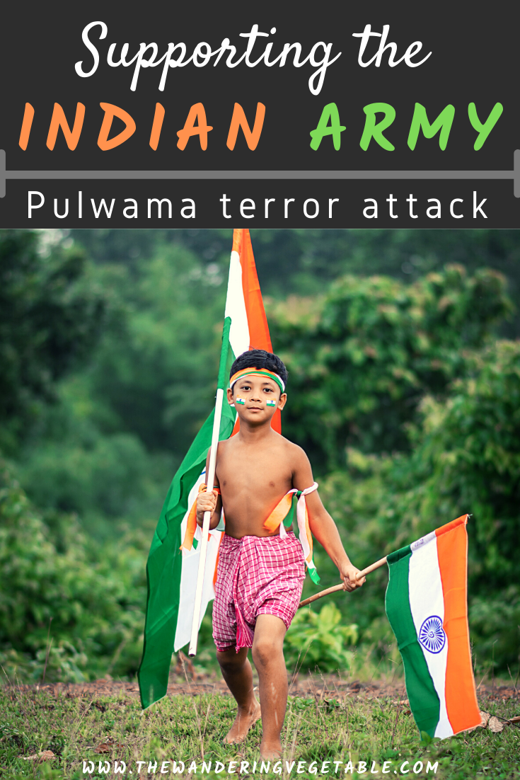Supporting the Indian army in the wake of the Pulwama terror attack