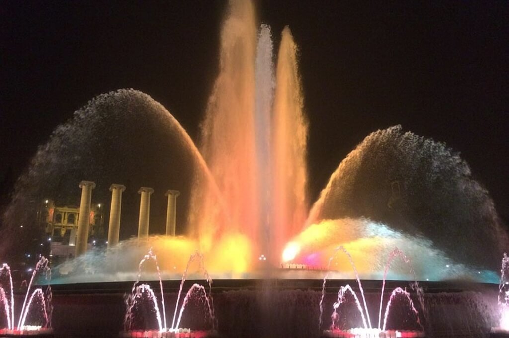 The Magic Fountain of Montjuic enthralls you with a scintillating display of light, motion, colour, and music