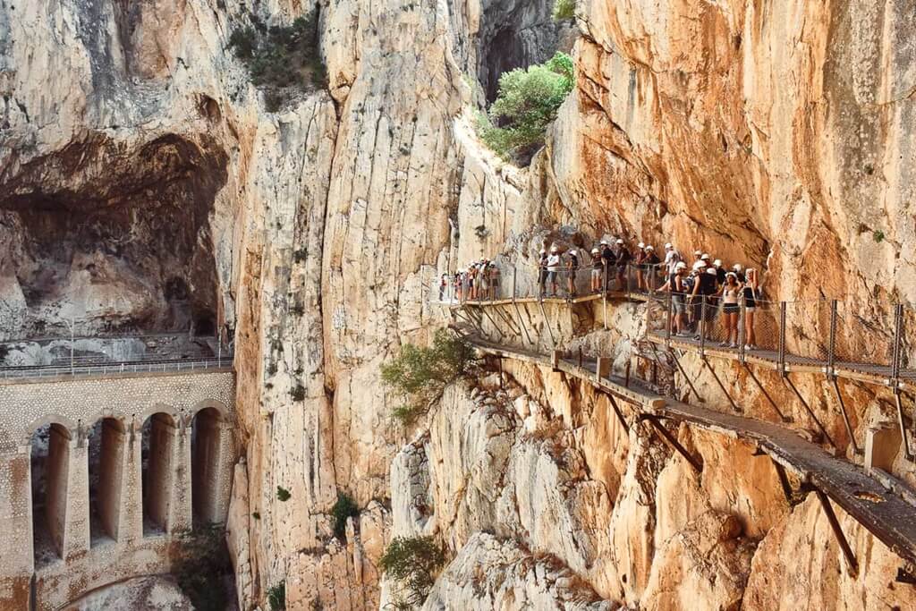 Walking the Caminito Del Rey in Malaga is an adrenaline pumping experience