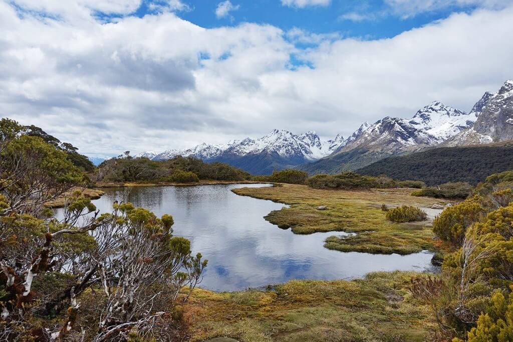 Key Summit Hiking Track is located in Fiordland National Park in the South Island of New Zealand