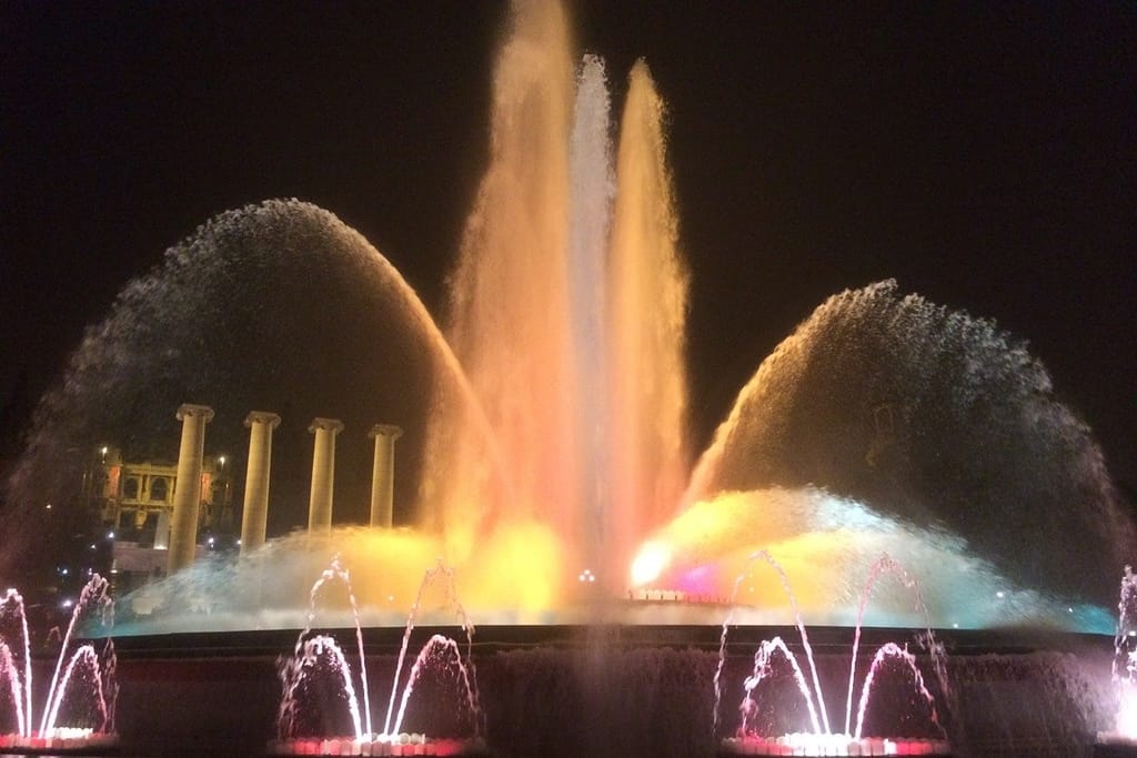 Magic Fountain of Montjuic is a spectacular display of light, colour and motion synchronised with music
