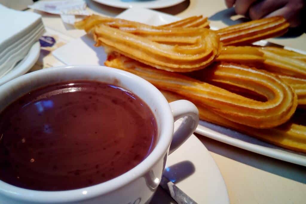 Tasting the churros con chocolate at Petritxol Xocoa has to be in your Barcelona bucket list if you are a foodie