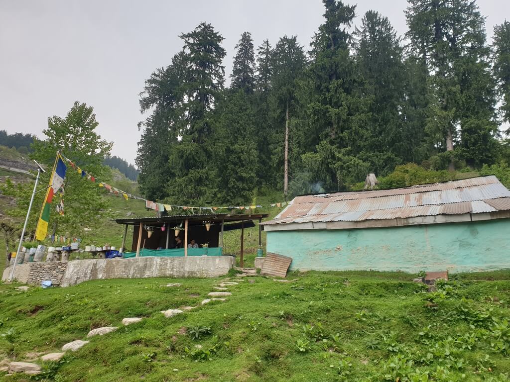 The Kalzang Dhaba is a cafe cum restaurant that sits atop a hill