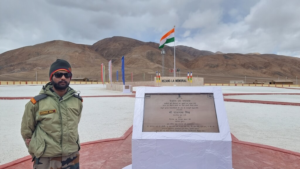 An Indian army soldier will guide you through the various sections of the memorial complex 