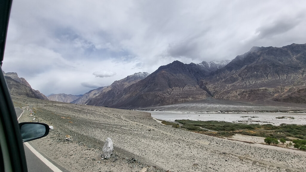 You'll start the fifth day of your 7-day Leh Ladakh itinerary by doing a scenic road trip to the Thang Village to get to the Thang Indo-Pak border viewpoint