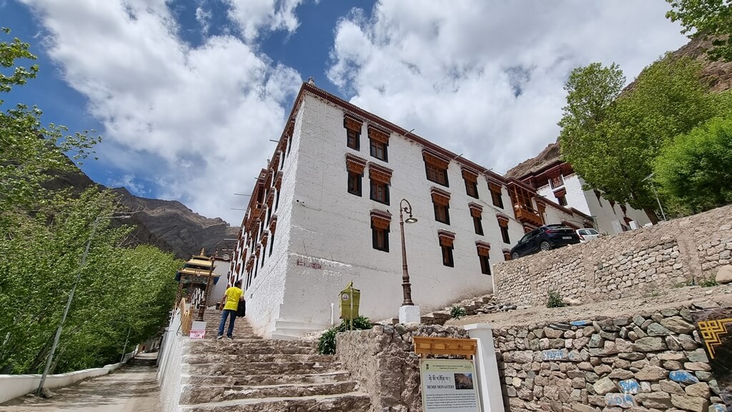 The Hemis Monastery is situated on the bank of the Indus river in the village of Hemis