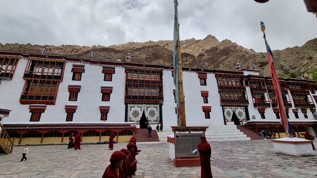 The Hemis monastery is the largest and the wealthiest Buddhist monastic institution in Ladakh and hence a must visit spot in your 7 days Leh Ladakh itinerary