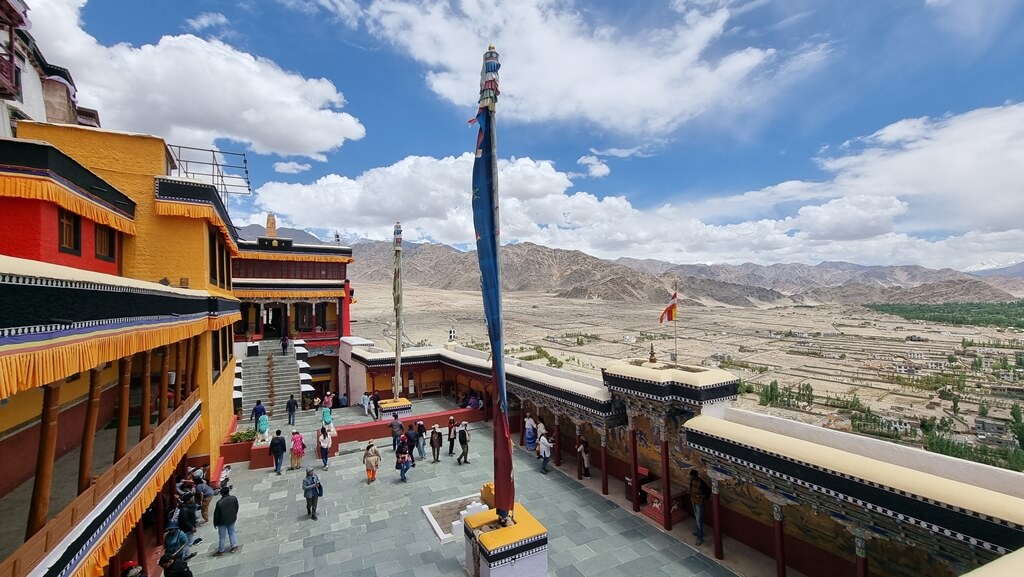 The Thiksey Monastery bears similarities with the Potala Palace in Tibet