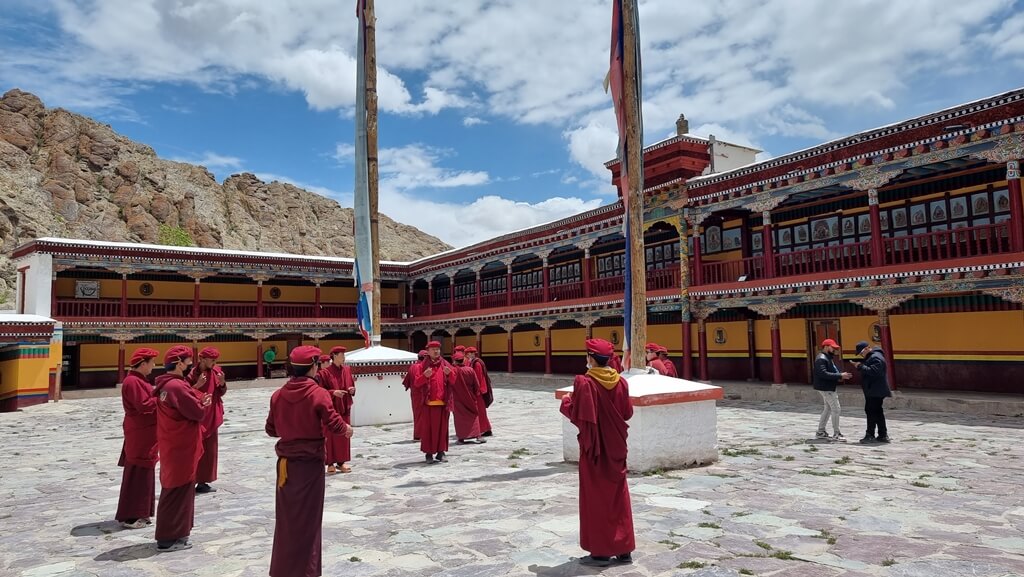 The Hemis monastery is one place in the 7-day Leh Ladakh itinerary where you might see monks performing a traditional dance