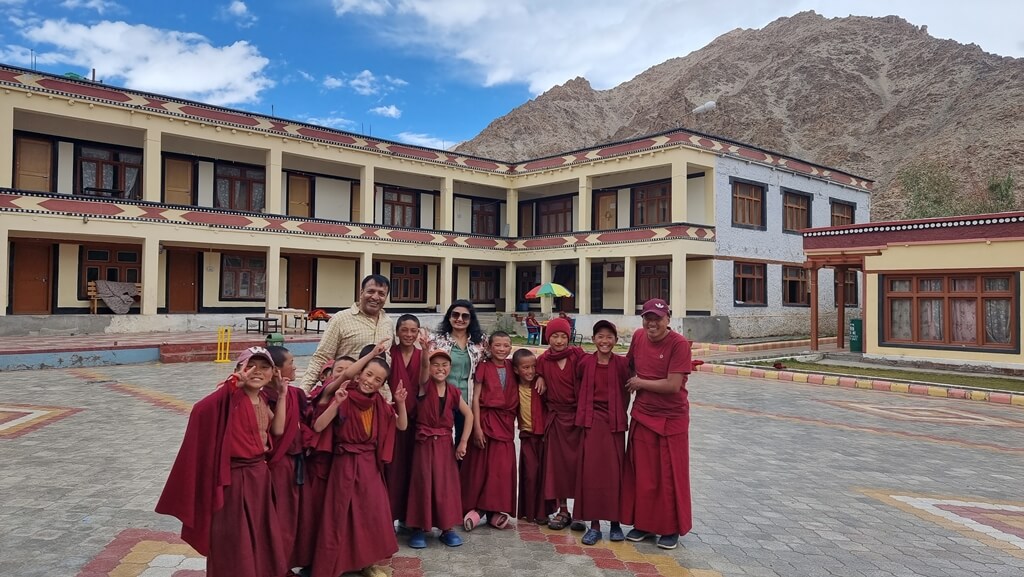 The sheer joy of childhood visible on the faces of the monk kids at the Likir Monastery School